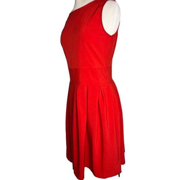 NWT Favo look dress XL Pleated Lightweight Y2K Classic Red Comfortable - Picture 2 of 13